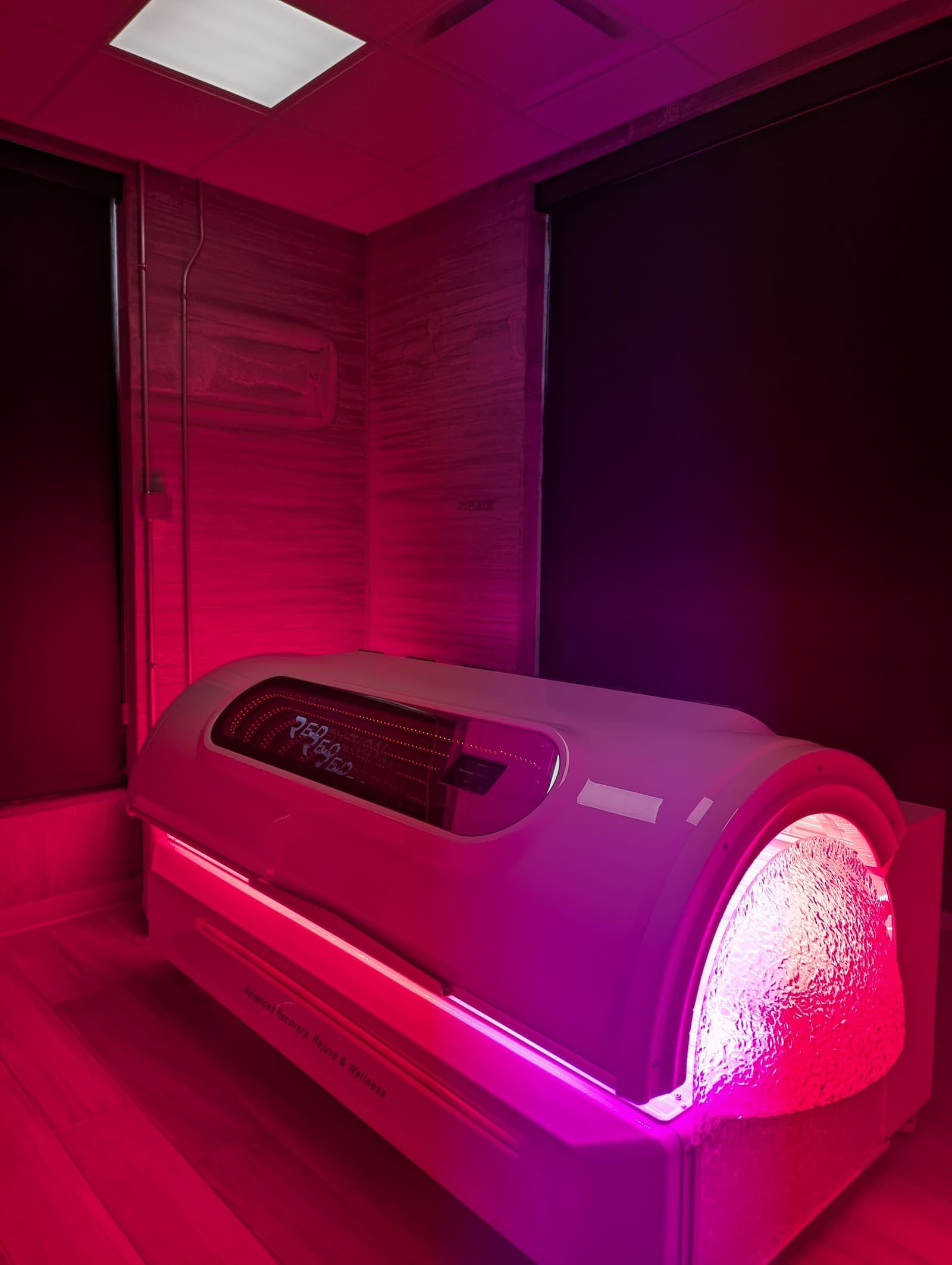 Red light therapy bed